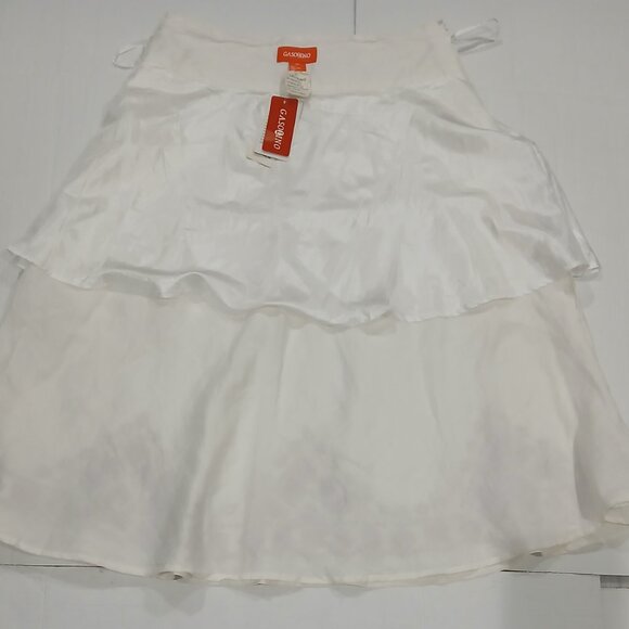 GASOLINO women's midi cream flared skirt size XL. - Picture 5 of 13